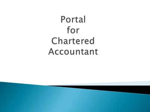 Portal for Chartered Accountant