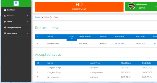 HR Management System - PHP Project