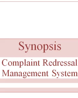Online Complaint Management System – Project Synopsis