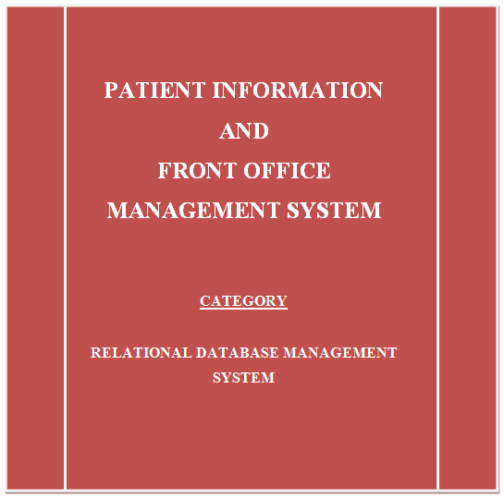 Patient Information and Front Office Management